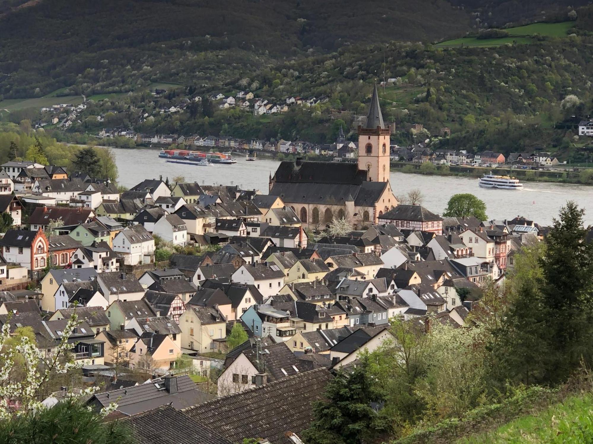 Rheinliebe Bistro Und Pension ロルヒ・アム・ライン エクステリア 写真