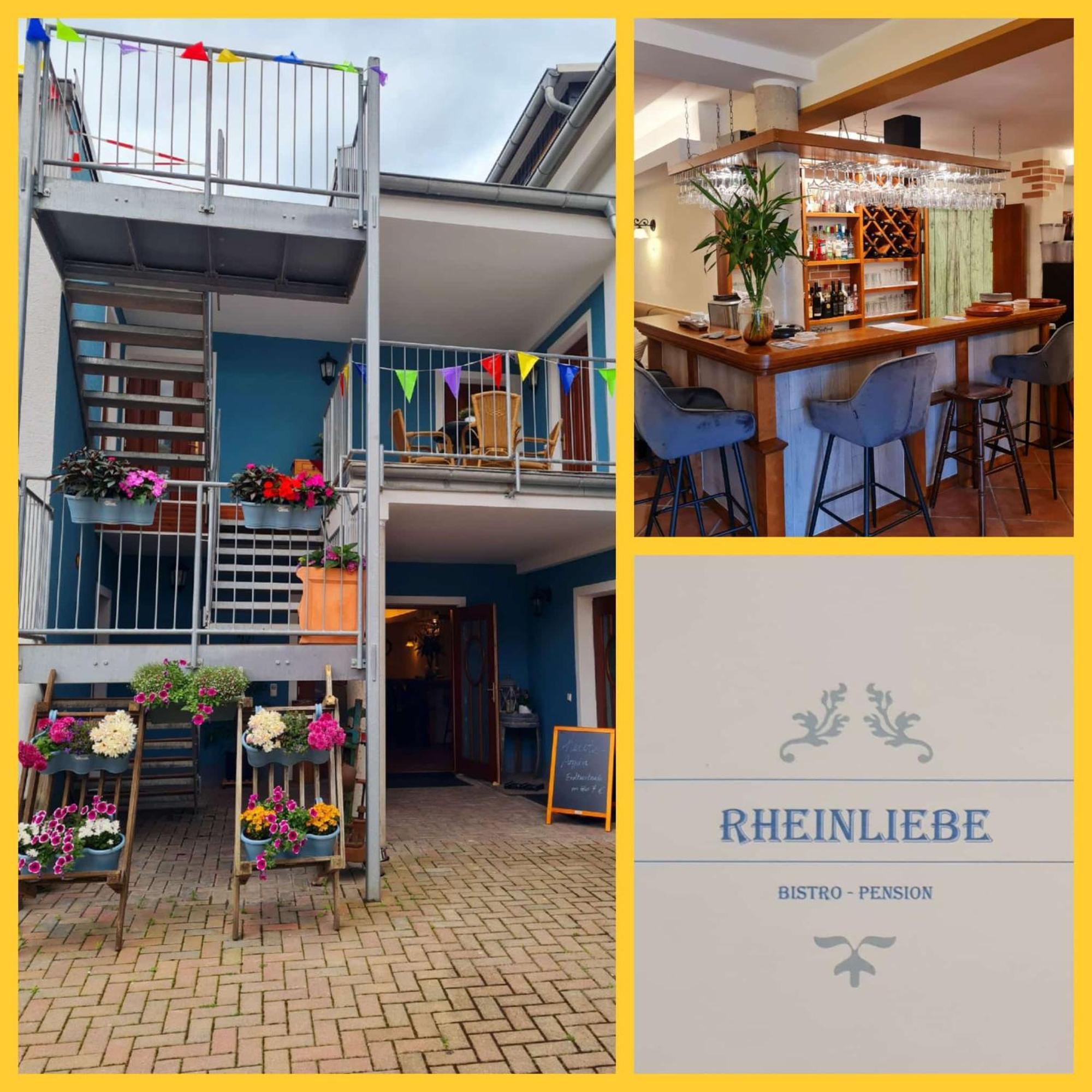 Rheinliebe Bistro Und Pension ロルヒ・アム・ライン エクステリア 写真